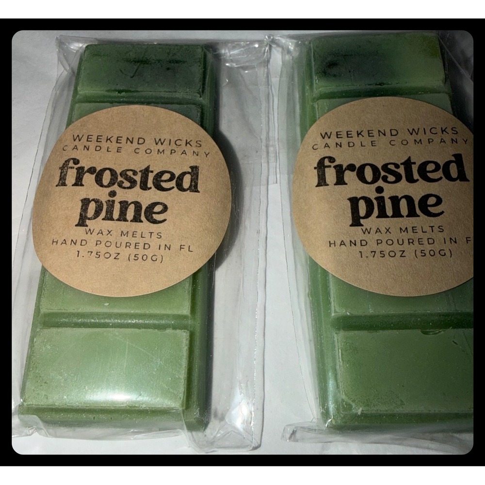 Weekend Wicks Frosted Pine Wax Melts 1.75oz Green Scented Fragrance Holiday